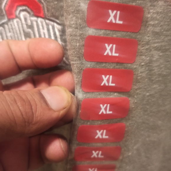 Ohio State Buckeyes Size XL Champion T Shirt Gray Short Slee - Picture 5 of 12